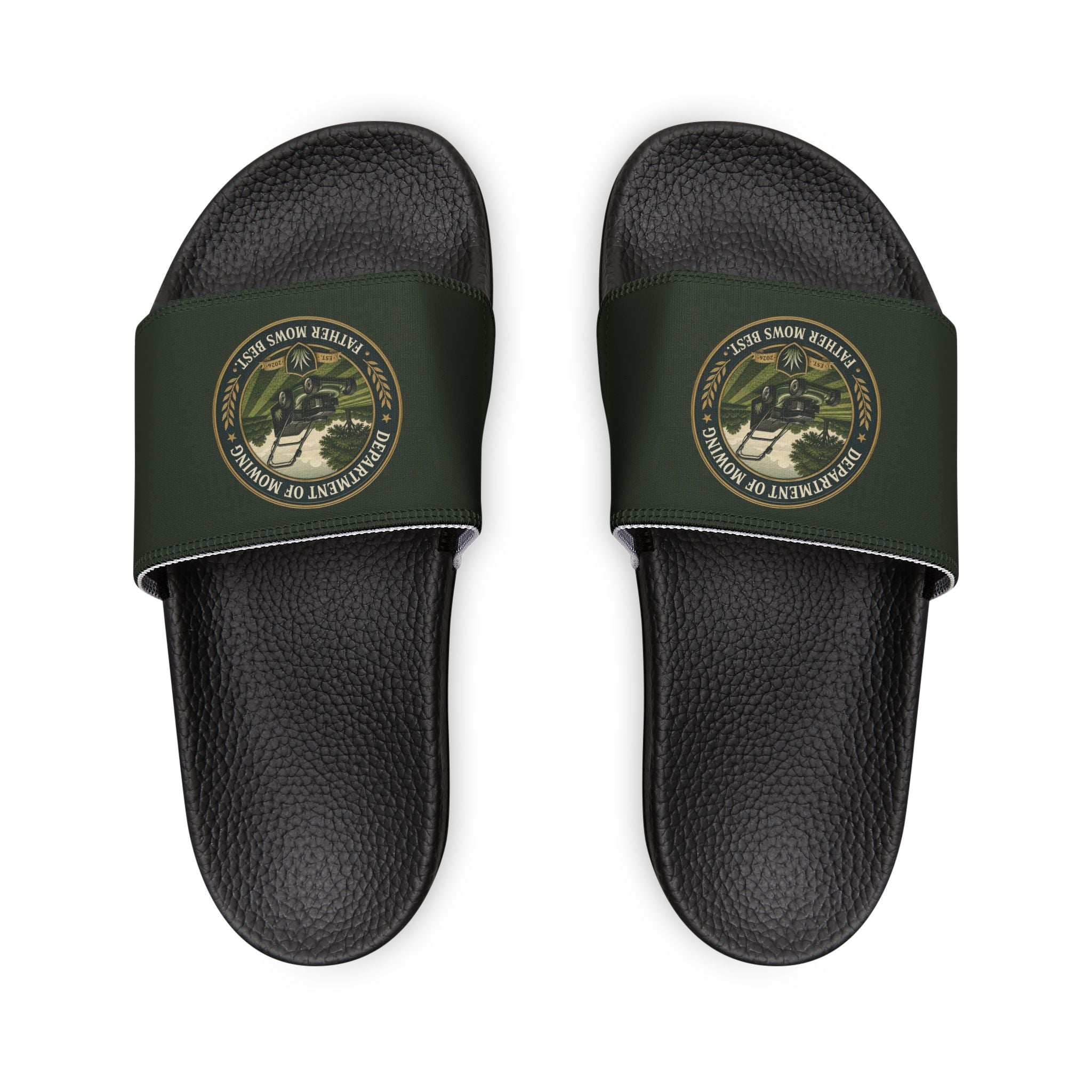 Department of Mowing Men's Slide Sandals – Father Mows Best Comfort Slides
