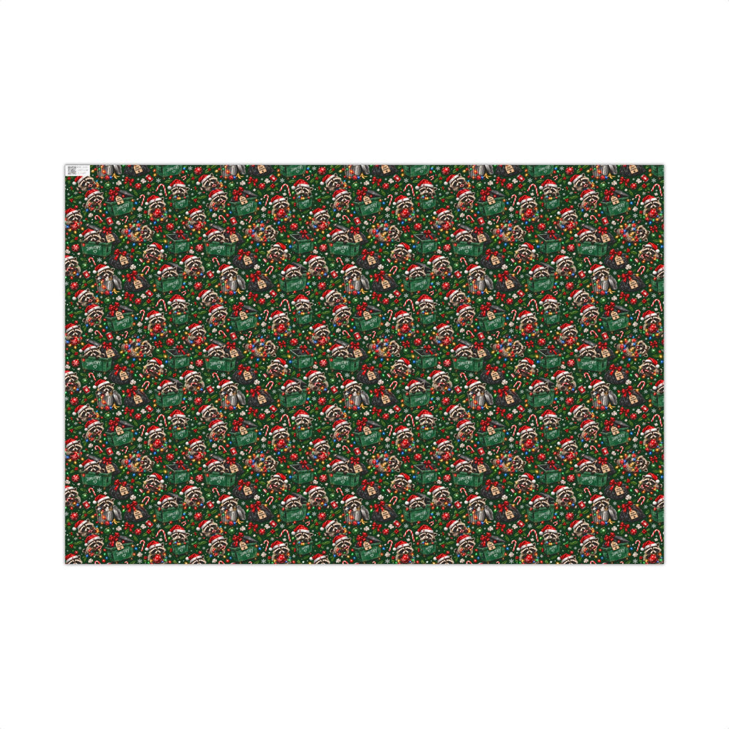 Jimothy’s Merry Trashmas Raccoon Christmas Wrapping Paper