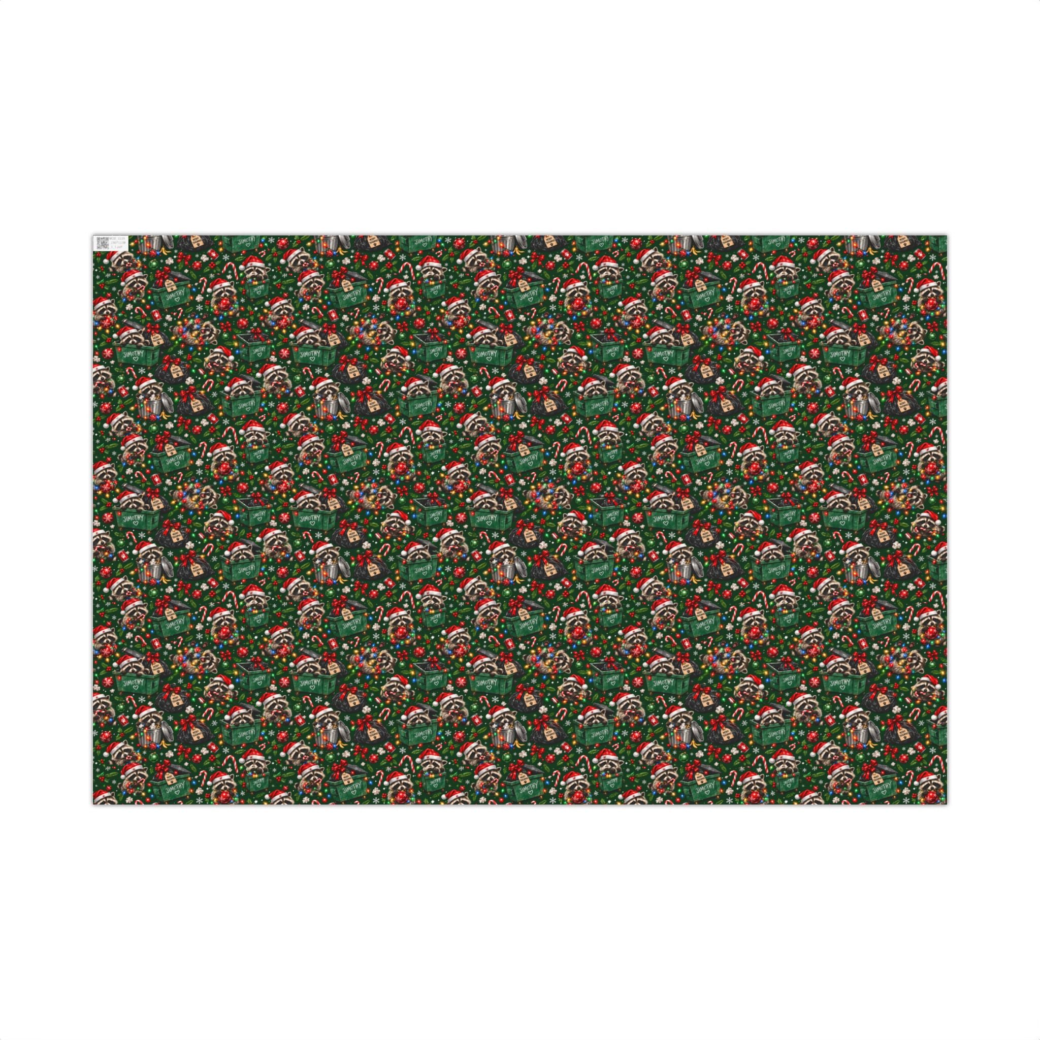 Jimothy’s Merry Trashmas Raccoon Christmas Wrapping Paper