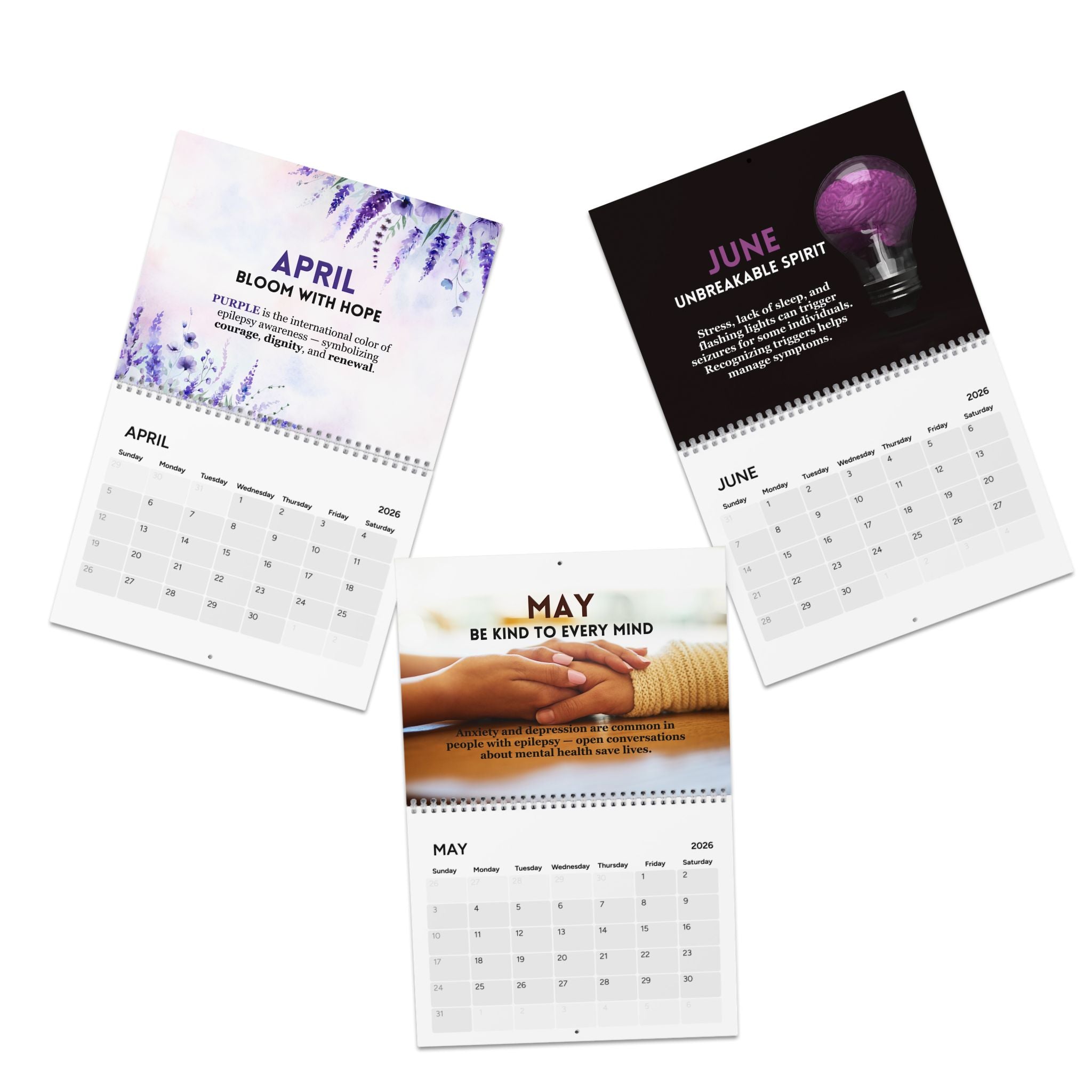 2026 Epilepsy Awareness Calendar - Seize the Moment