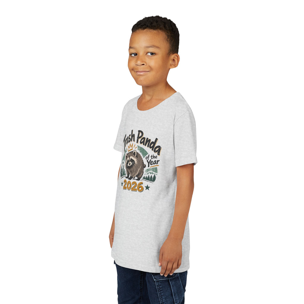 Trash Panda of the Year 2026 Youth T-Shirt | Jimothy-Inspired Raccoon Tee