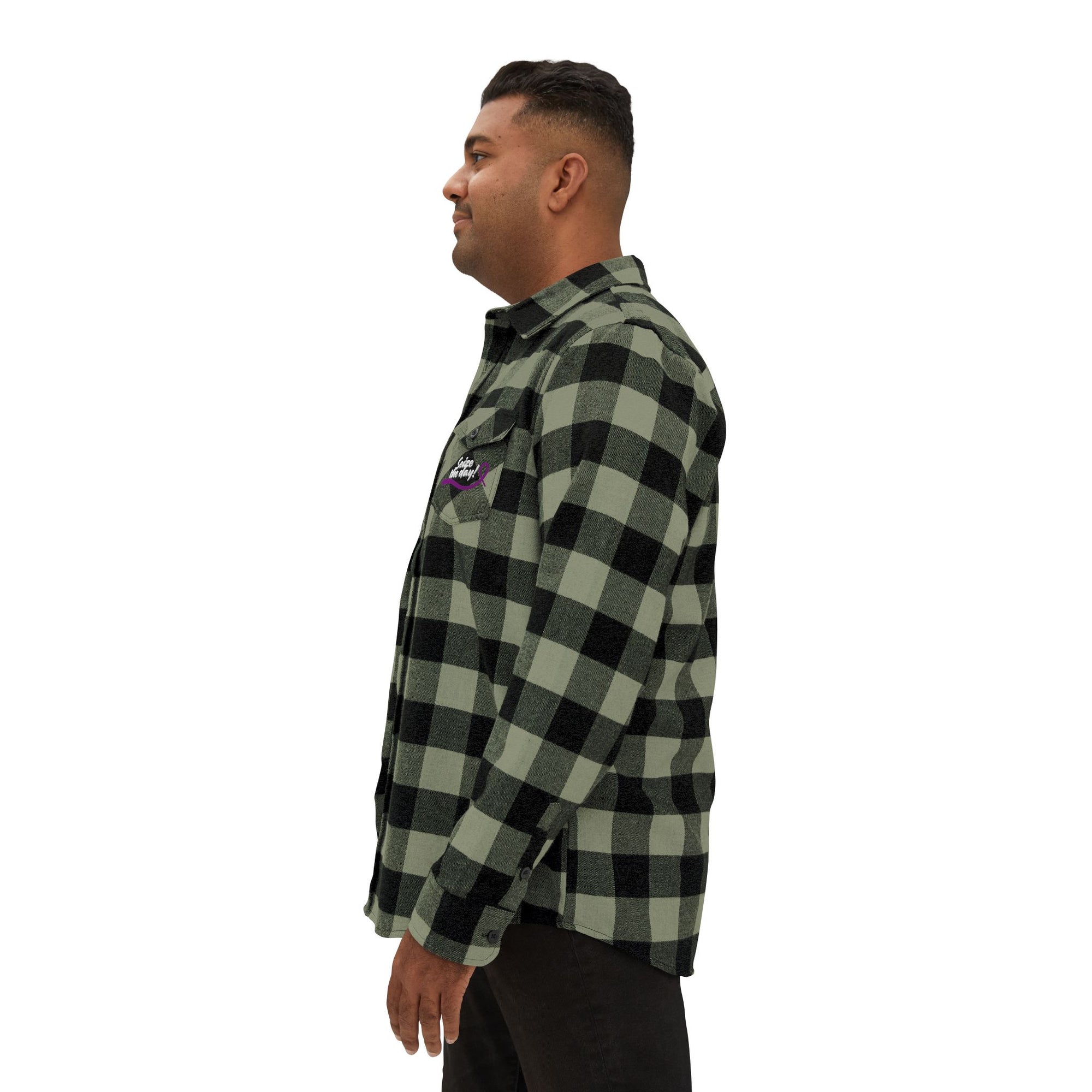 Cozy Seize the Day Unisex Flannel Shirt