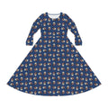 America: Weathering Storms Since 1776 Long Sleeve Skater Dress