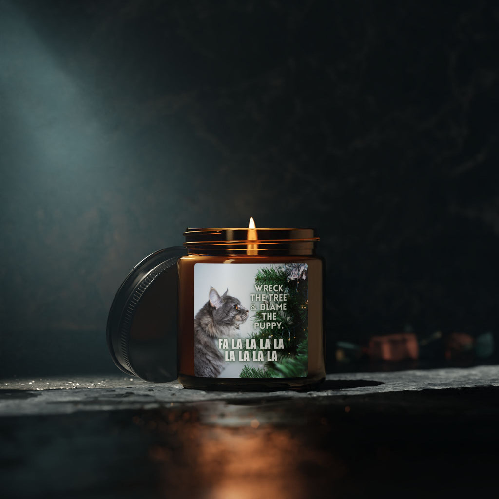 Wreck the Tree Scented Soy Candle (Amber Jar)
