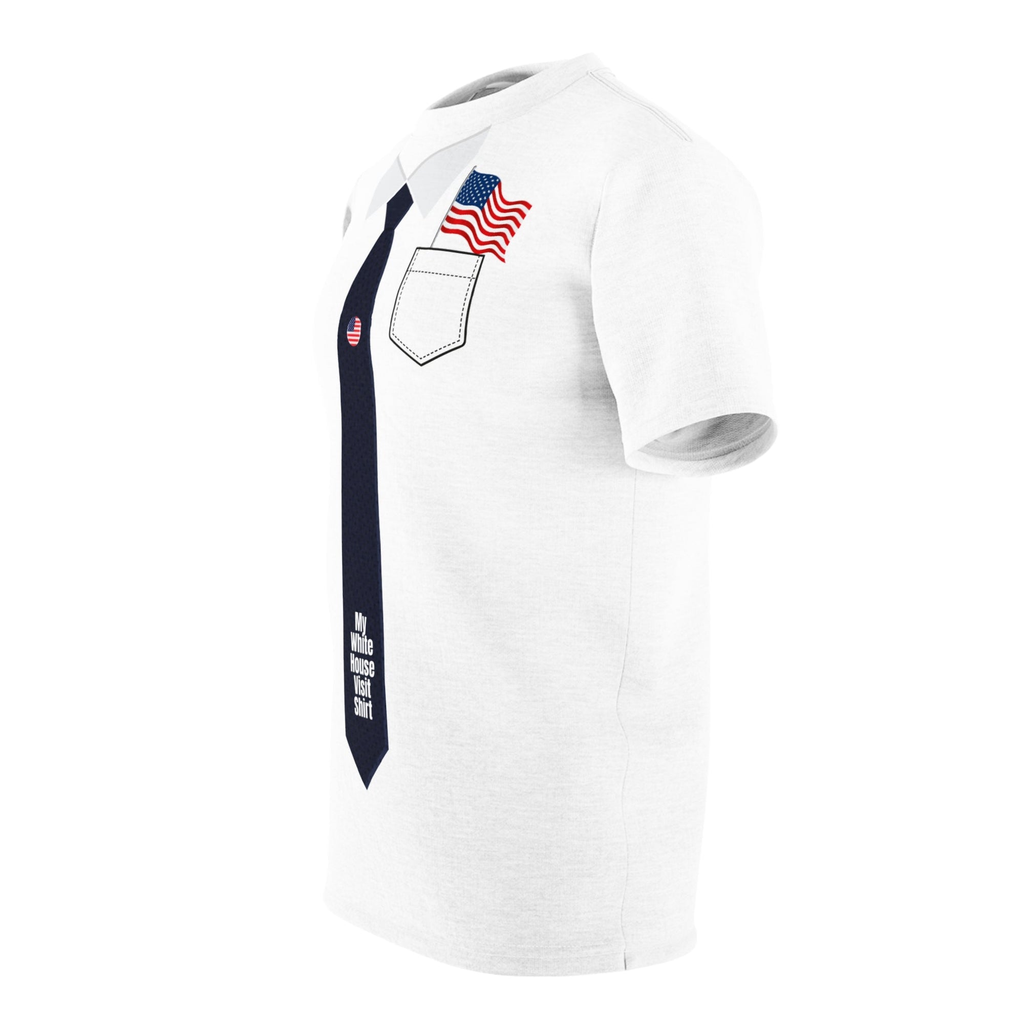 My White House Visit Shirt with American Flag Design Printify
