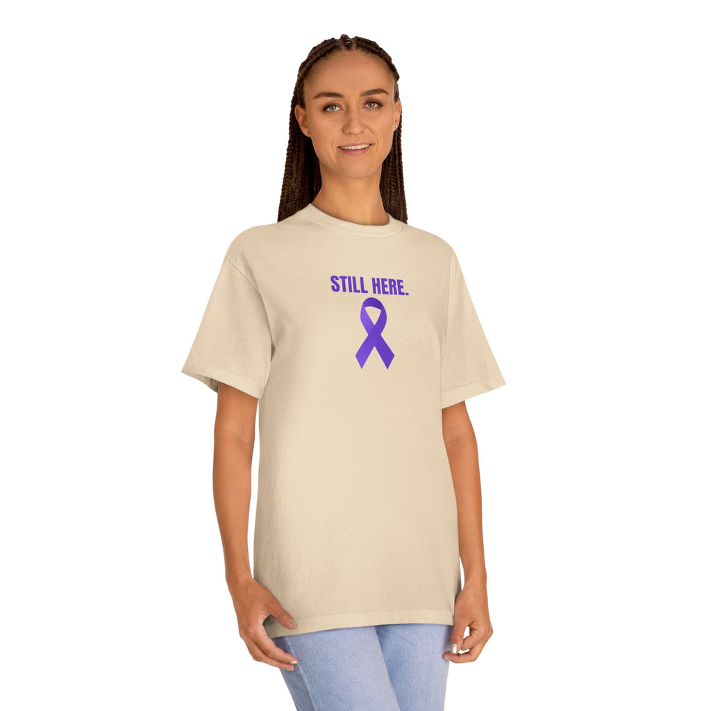 Still Here. Epilepsy Awareness Tee – Front/Back Statement Shirt
