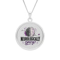 Neurologically Spicy Epilepsy Awareness Pendant Necklace