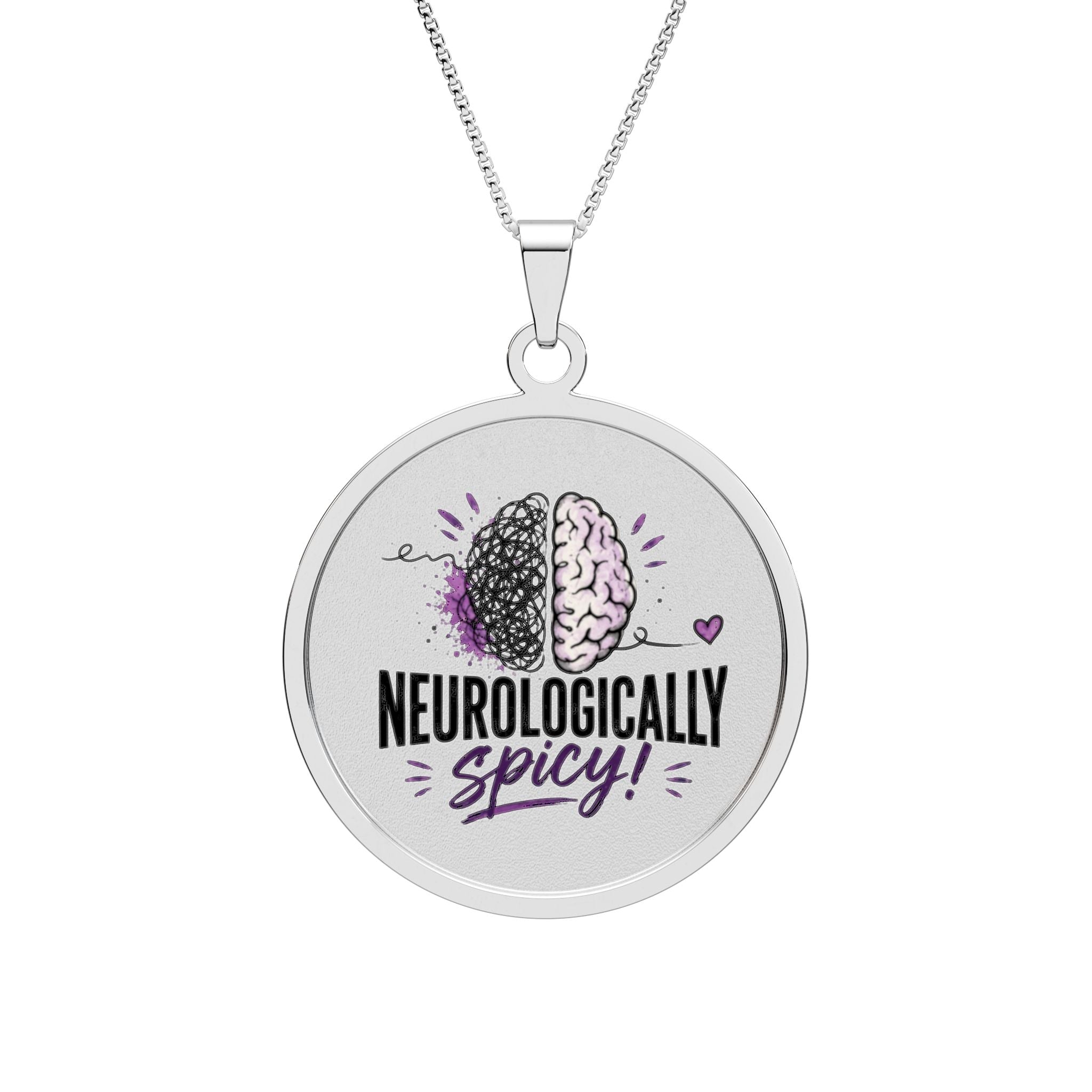Neurologically Spicy Epilepsy Awareness Pendant Necklace