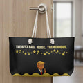 The Best Bag. Huge. Tremendous. — Black & Gold Weekender Bag