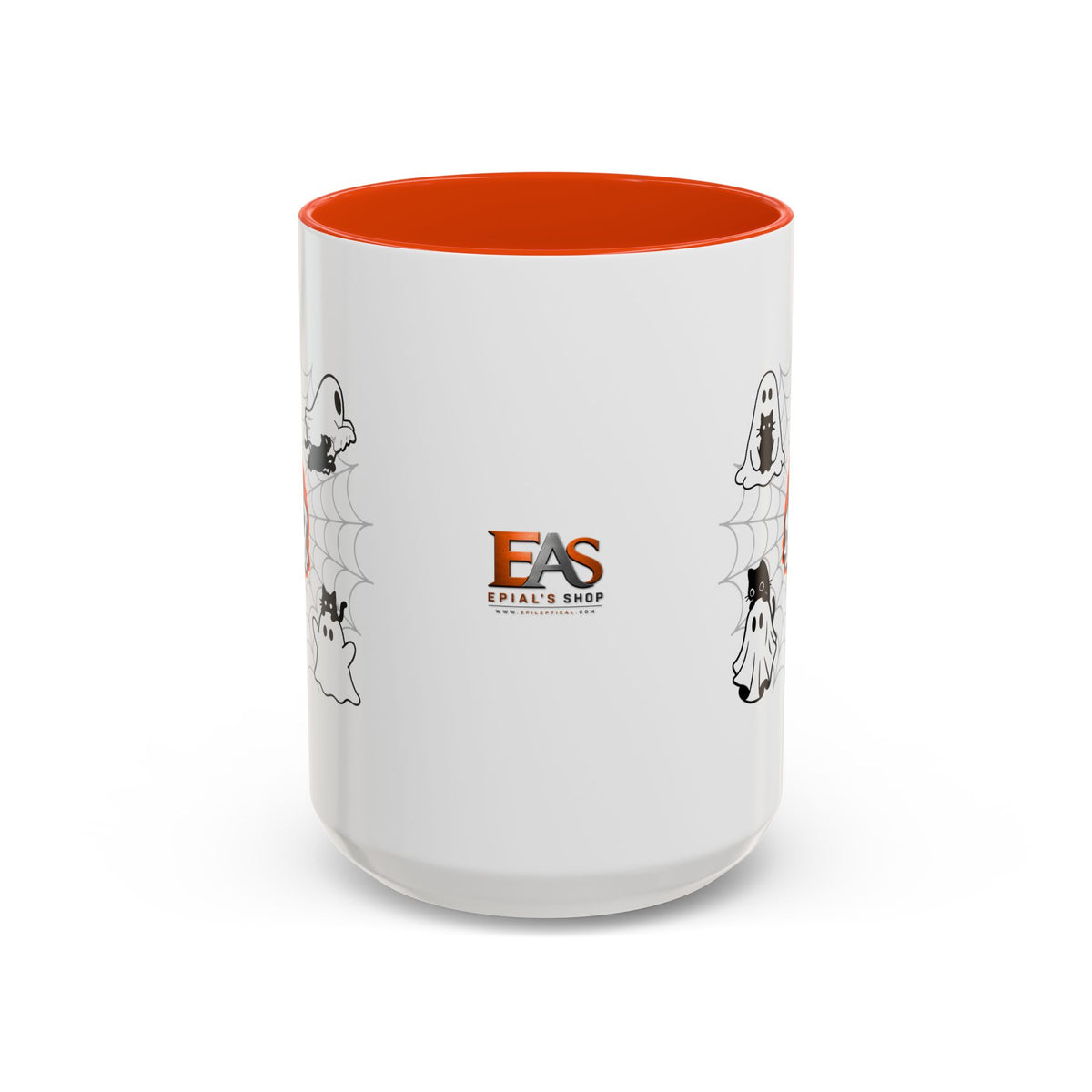 Ghost Cats Halloween Accent Mug (11oz, 15oz)
