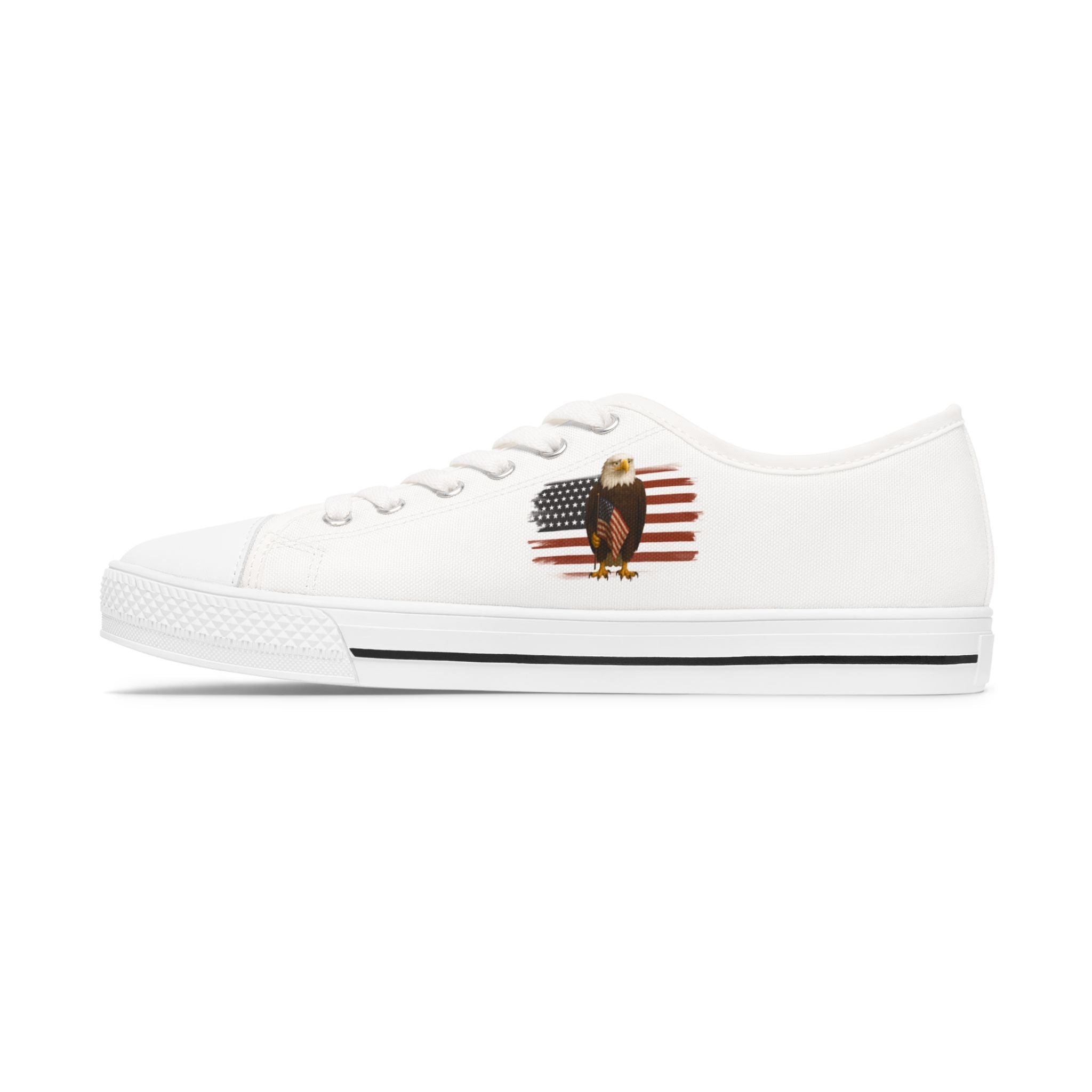 Still Standing – Worried Eagle Low Top Sneakers
