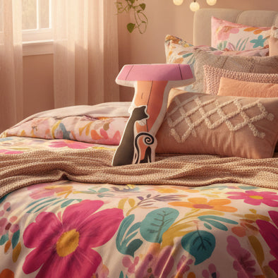 Cat Lady Legs Shaped Pillow — Cozy Cat Lover Accent Pillow