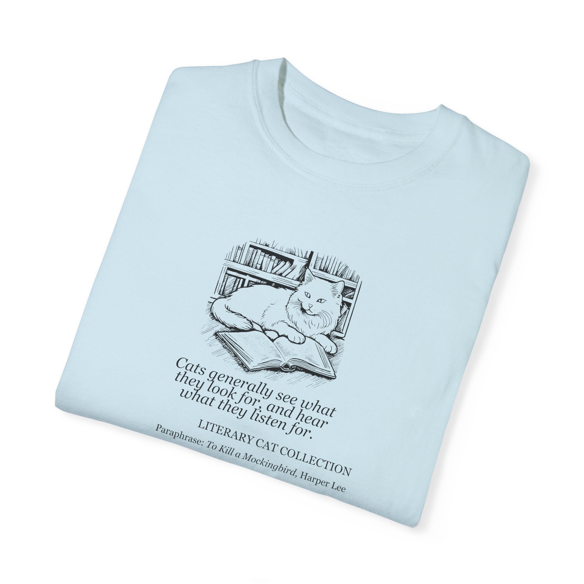 Literary Cat Unisex T-Shirt - To Kill a Mockingbird 2