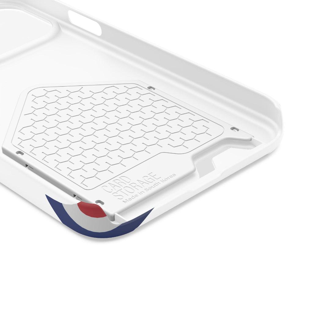 Swoop Guy Samsung Galaxy Case – Minimal Line Portrait Patriotic Design, Slim Protective Case with Card Slot