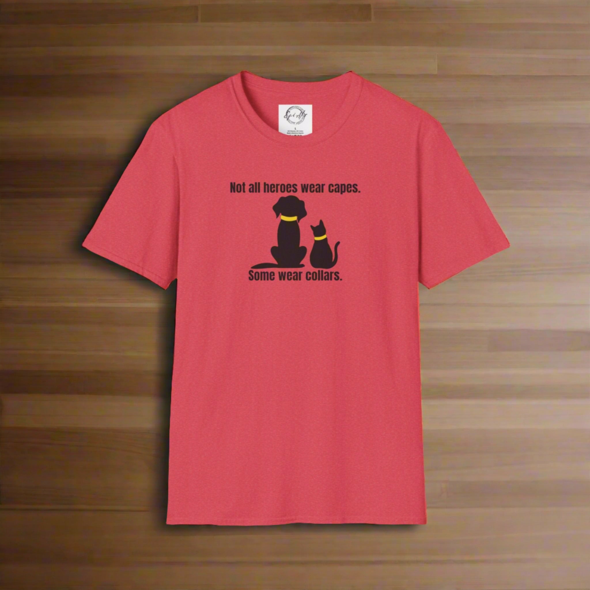 Heroes in Collars Unisex Softstyle T - Shirt - T - Shirt - Epileptic Al’s Shop