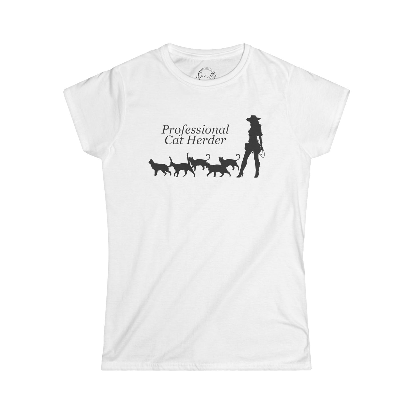 Funny Women's T-Shirt - Professional Cat Herder Tee