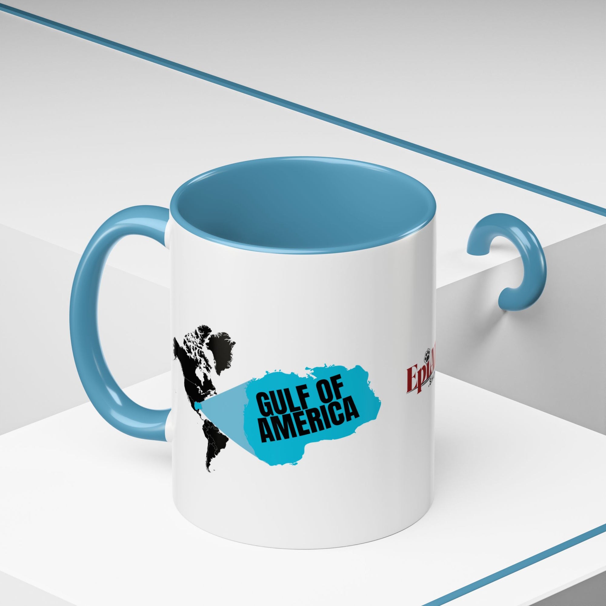 American Gulf Map Accent Coffee Mug