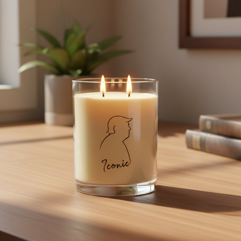 Iconic Calm Candle — Minimal Line Silhouette Edition