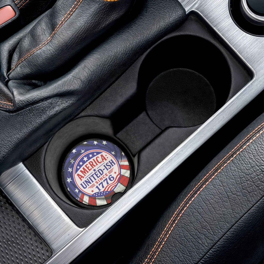 America: United-ish Since 1776 Soapstone Car Coasters