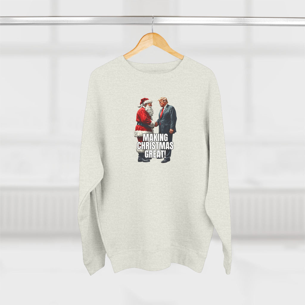Funny Make Christmas Great Unisex Crewneck Sweatshirt