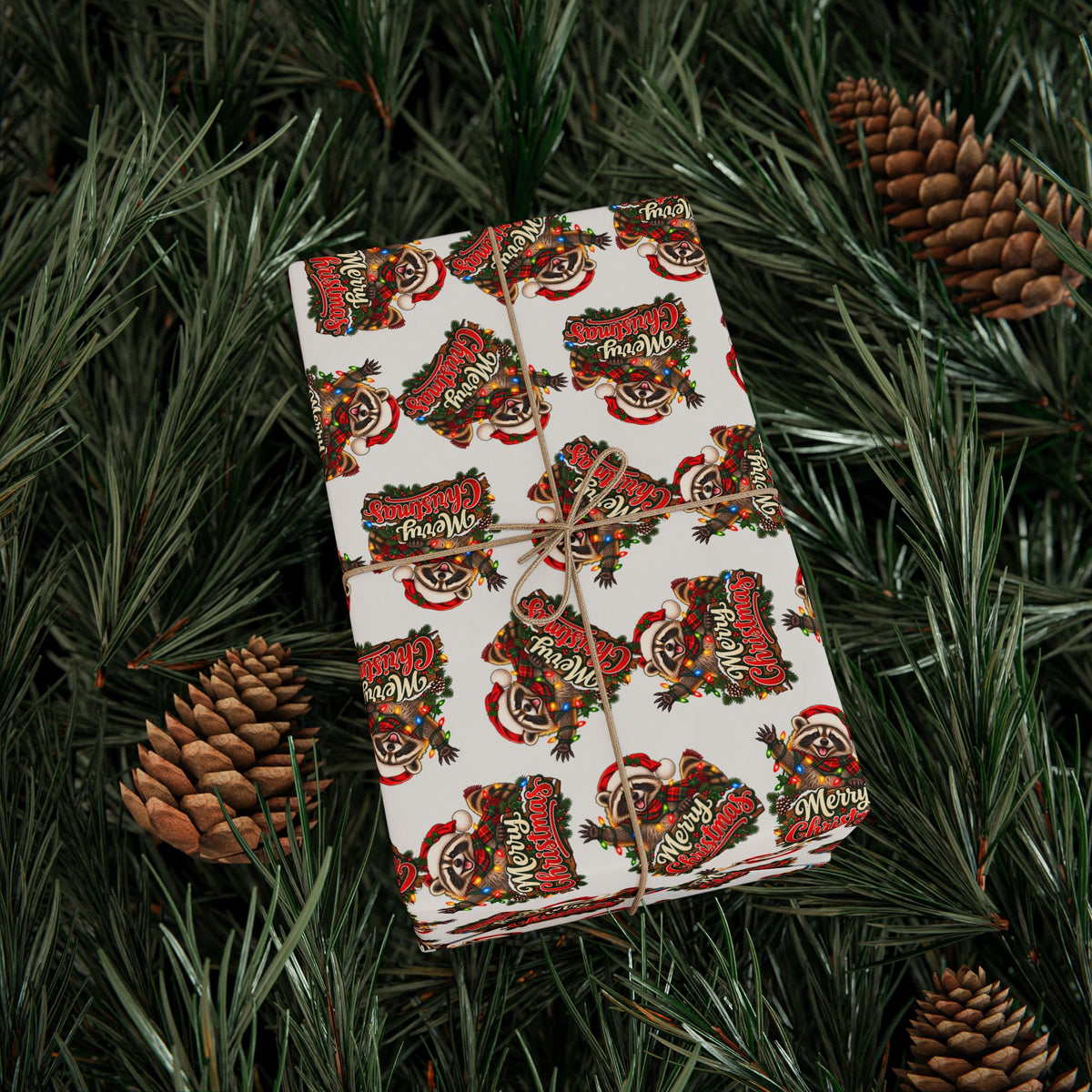 Jimothy the Raccoon Merry Christmas Wrapping Paper | Funny Holiday Gift Wrap