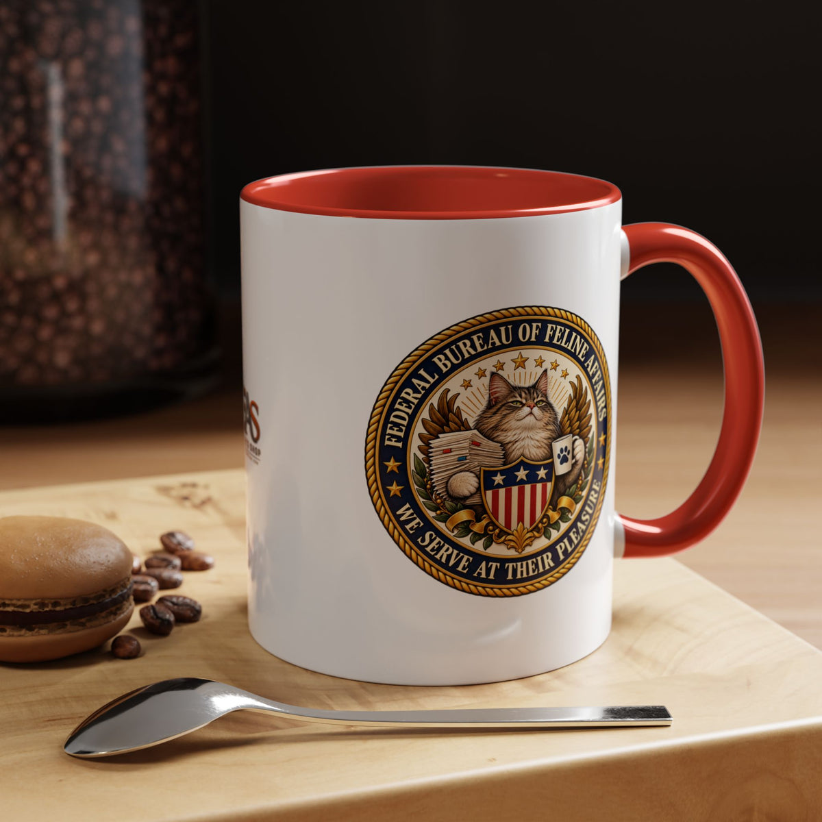 Federal Bureau of Feline Affairs Mug | Funny Cat Government Parody Coffee Cup | 11oz & 15oz