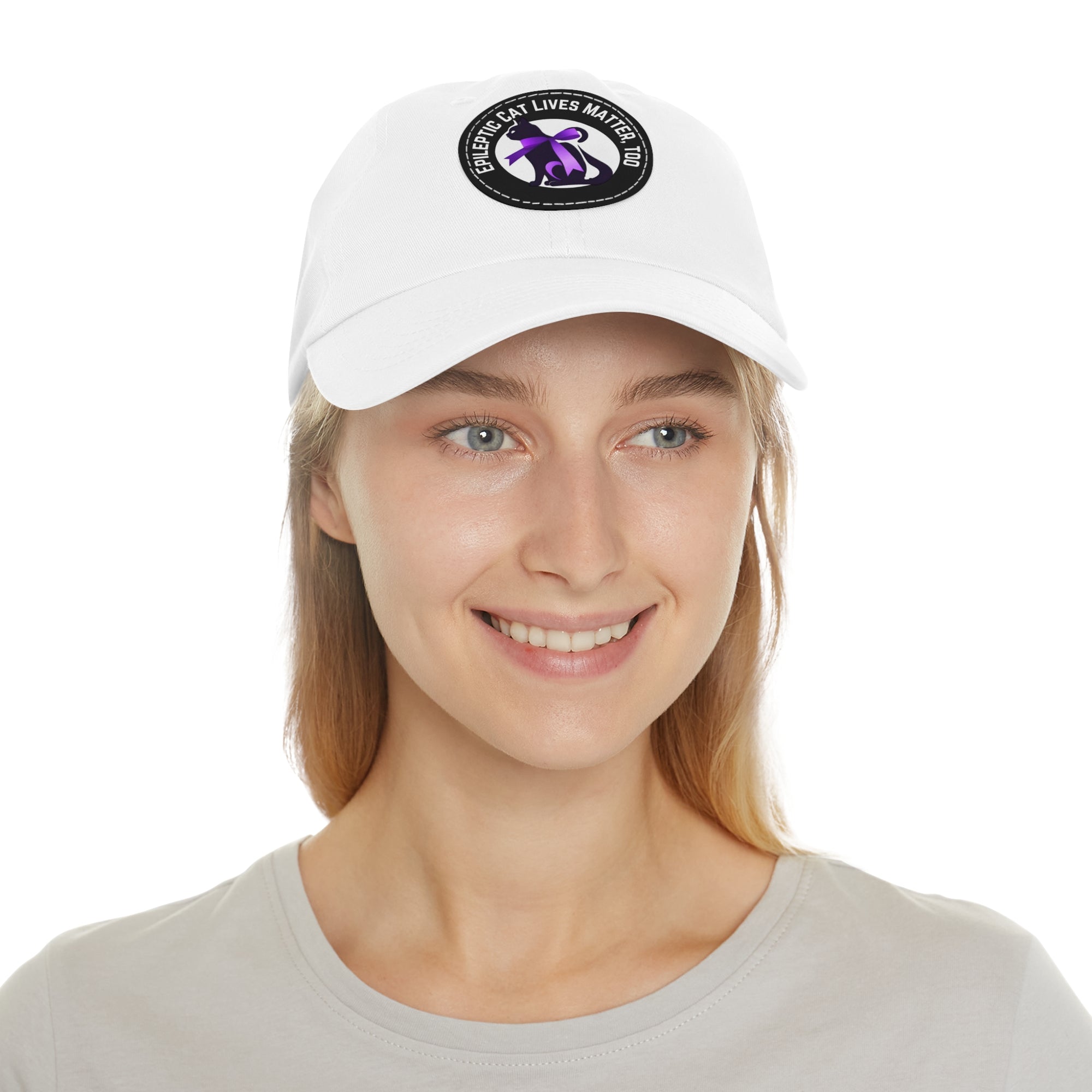 ECLMT Dad Hat with Leather Patch - Hats - Epileptic Al’s Shop