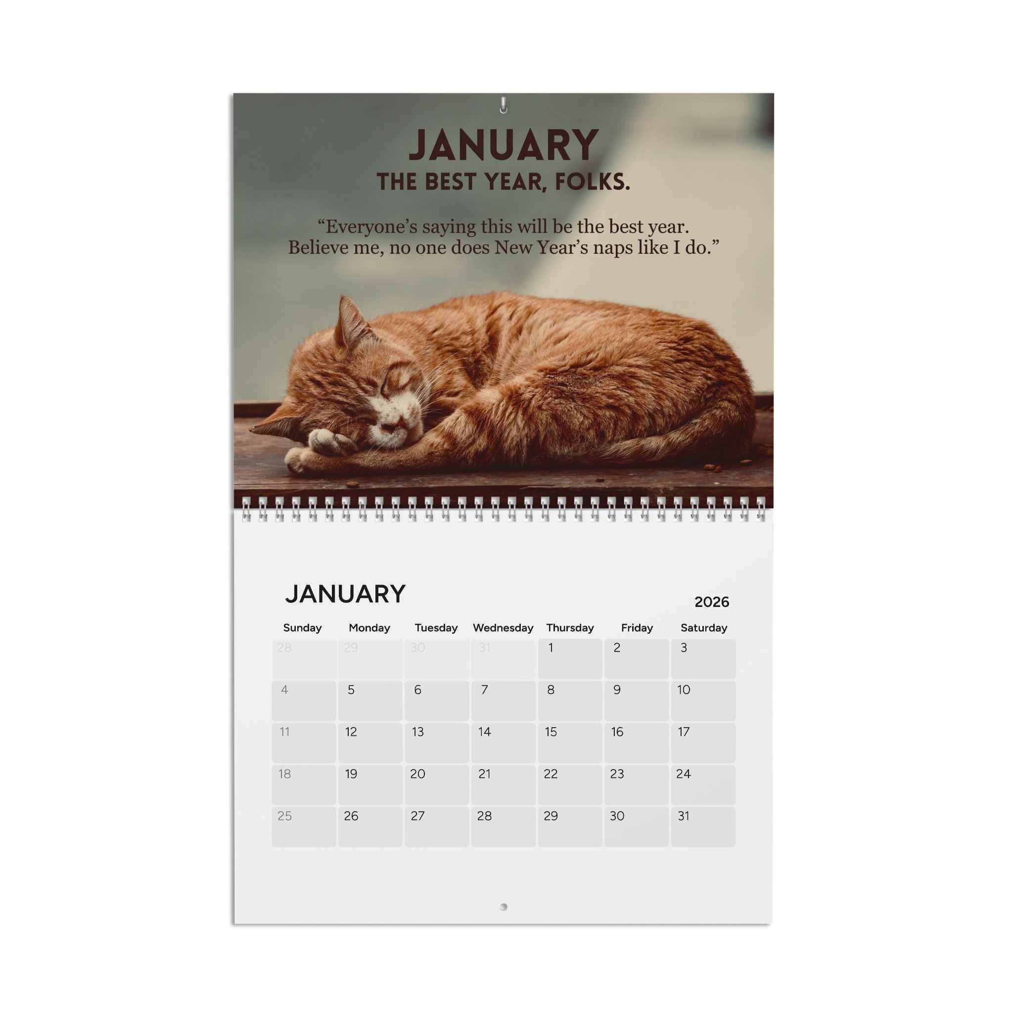 2026 The Art of the Purr Calendar - The Best Year, Folks!
