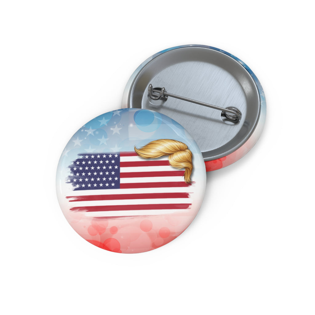 Stars, Stripes & Swoop | Subtle Political Parody Pinback Button