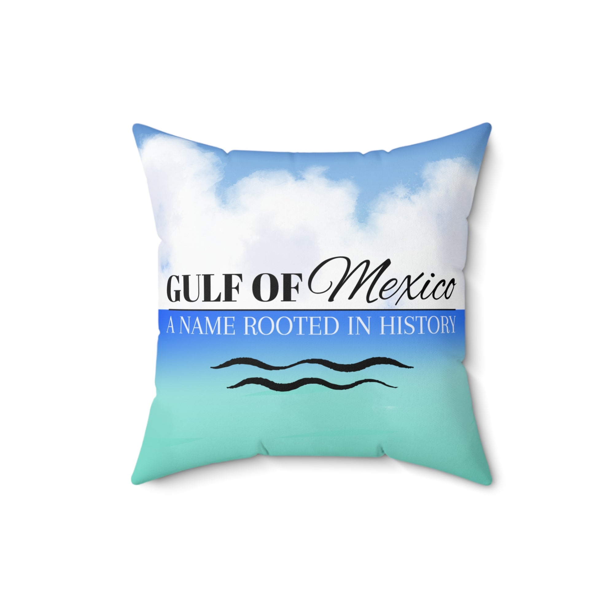 Decorative Gulf of Mexico Pillow - Coastal Home Accent