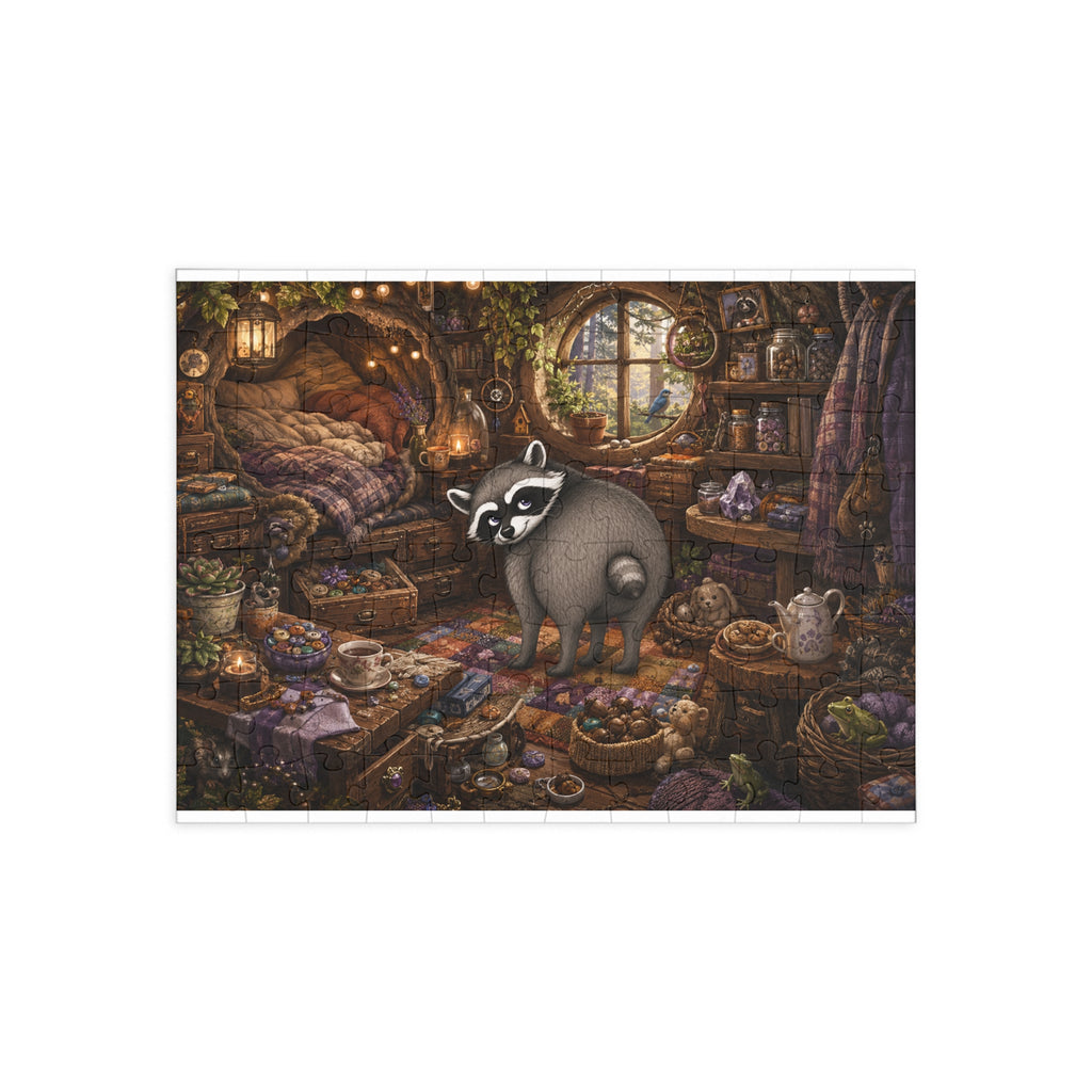 Jimothy’s Cozy Woodland Hideaway Jigsaw Puzzle (96/252/500/1000 pcs)