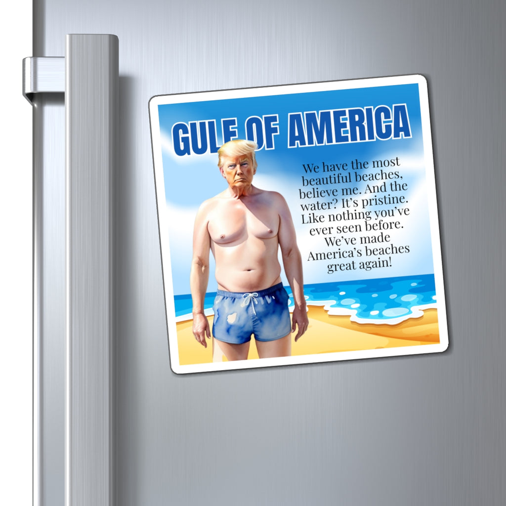 American Gulf Beaches Great Again Magnet - Fun Summer Decor