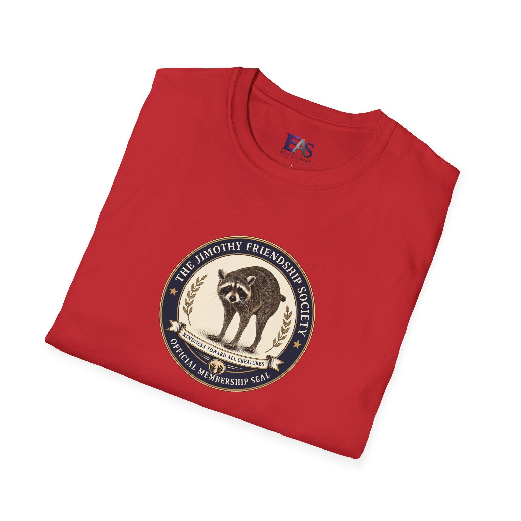 The Jimothy Friendship Society T-Shirt | Raccoon Membership Seal Tee