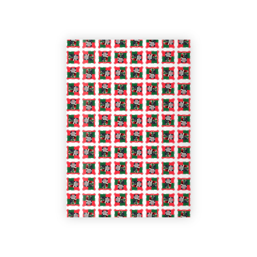 Festive Santa Trump Holiday Gift Wrapping Paper Roll