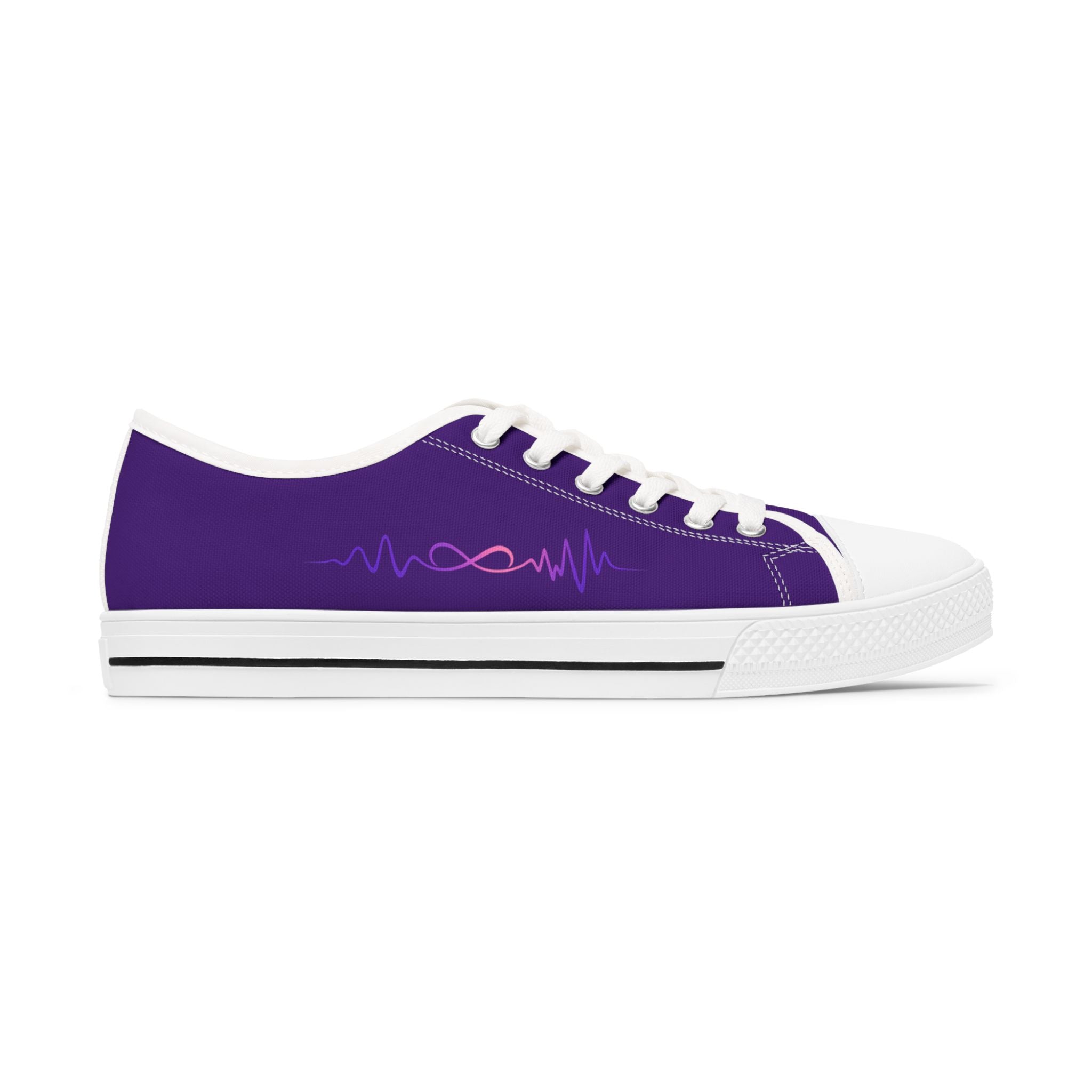 Epilepsy Warrior – Purple Awareness Low Top Sneakers