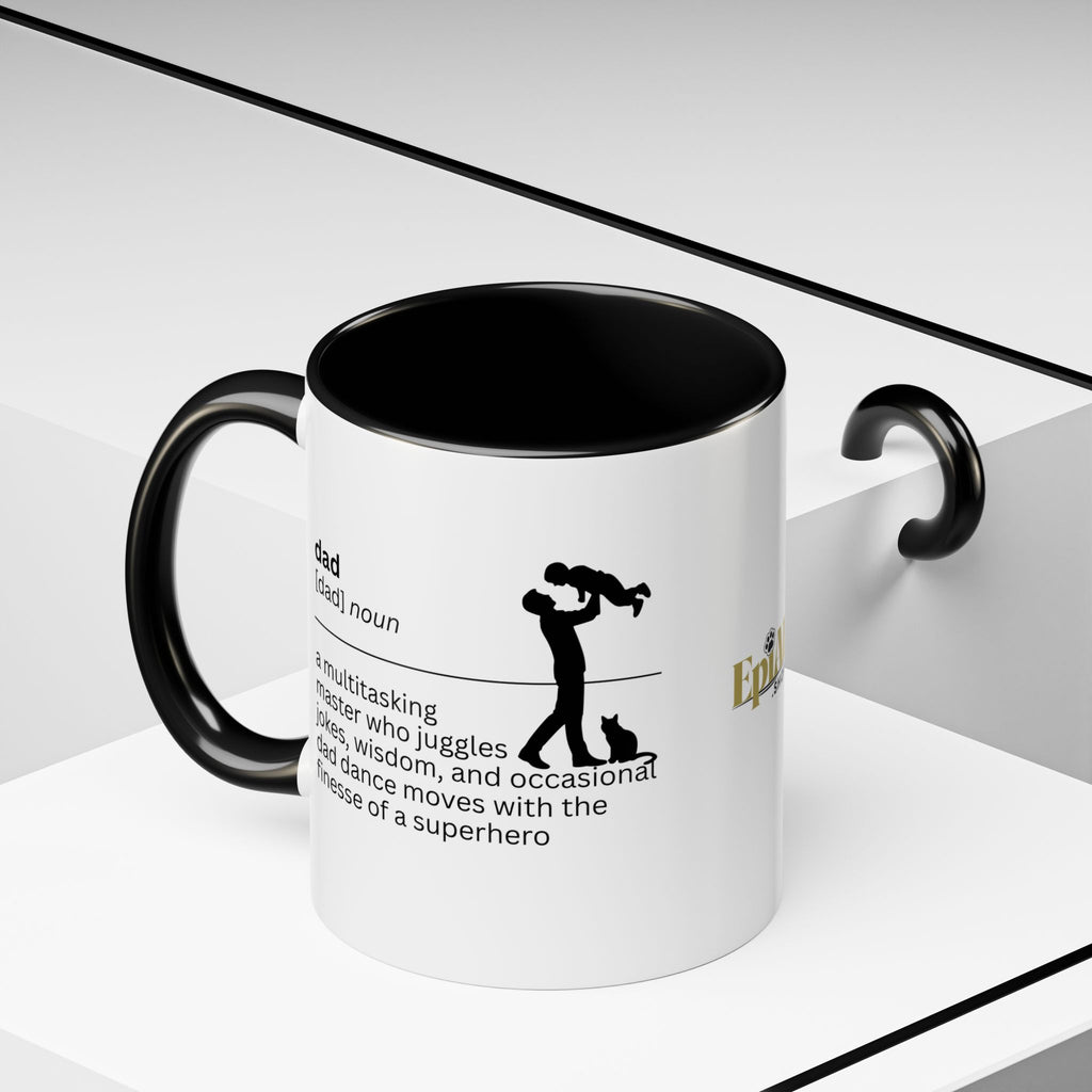 Dad Multitasking Accent Coffee Mug - Perfect Gift for Dads