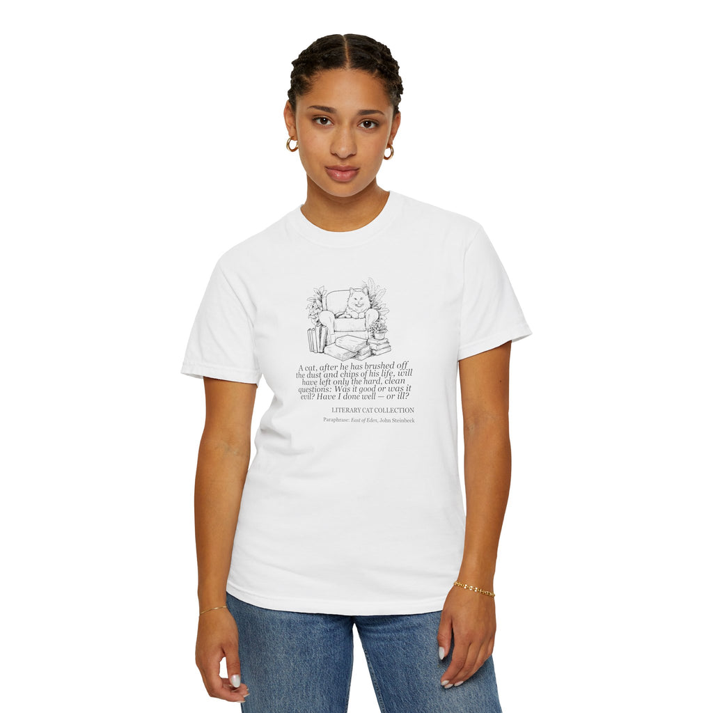 Literary Cat Unisex T-Shirt - East of Eden