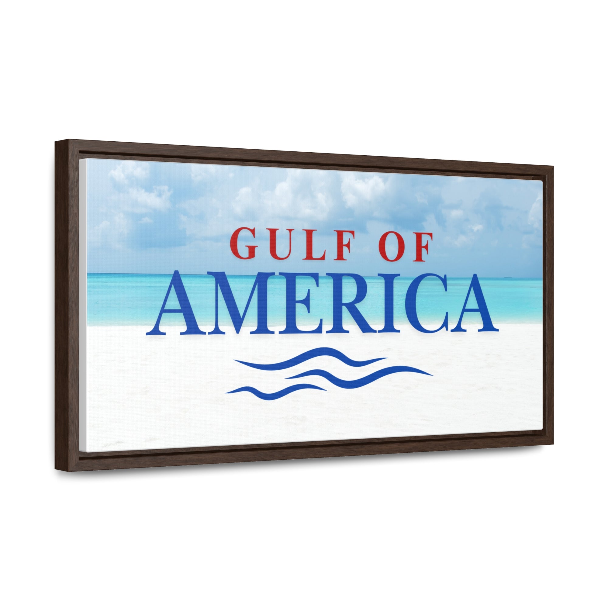 American Gulf Canvas Wrap - Coastal Wall Art for Beach Lovers