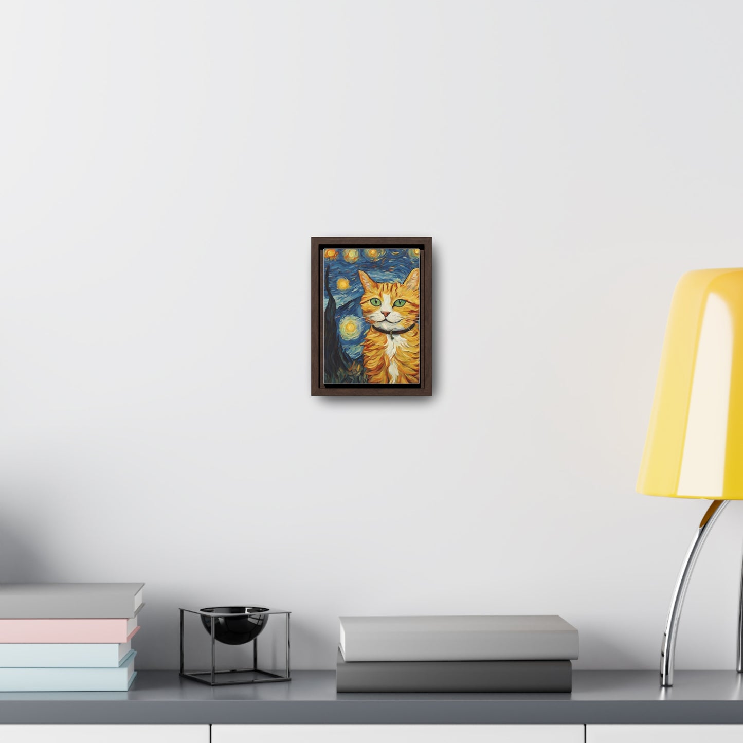 Van Gogh Style Cat Gallery Canvas Wraps, Vertical Frame - Canvas - Epileptic Al’s Shop