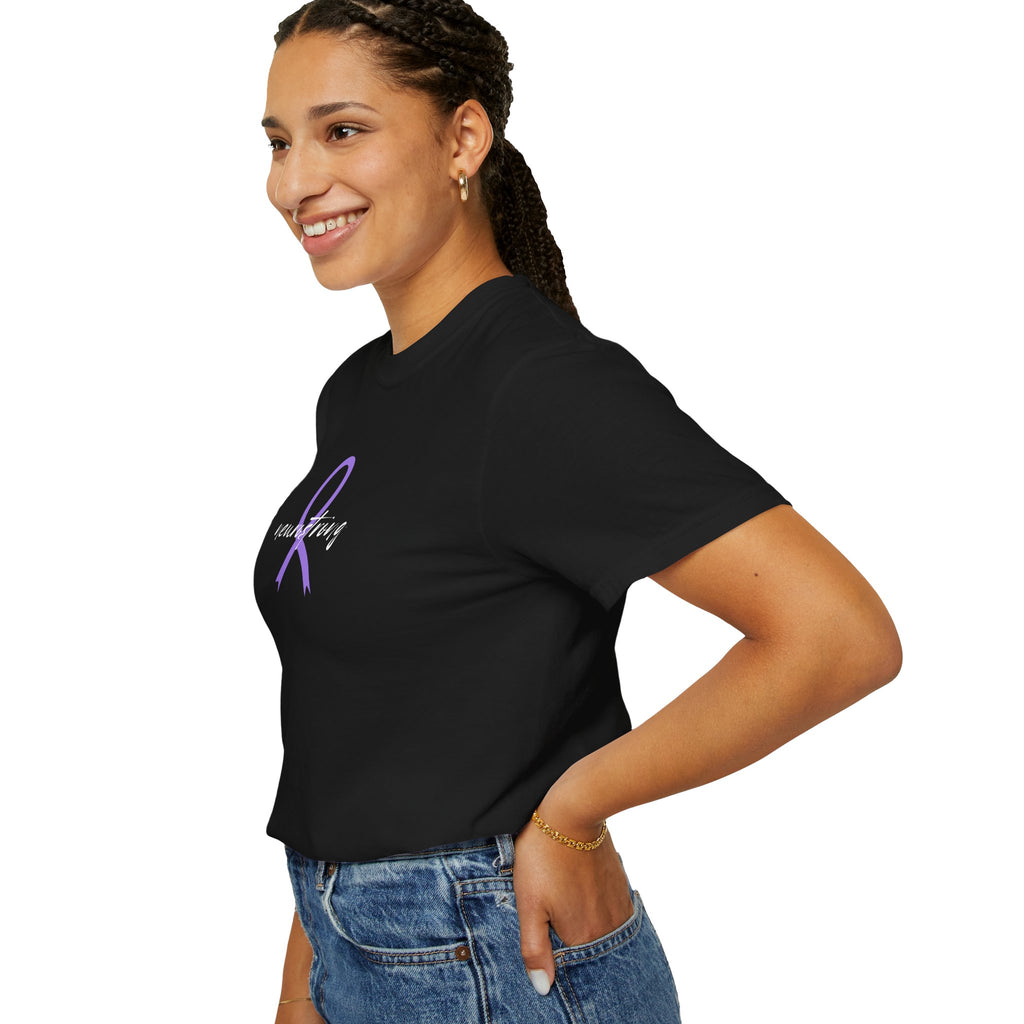 Neurostrong Epilepsy Awareness T-Shirt | Purple Ribbon Tee