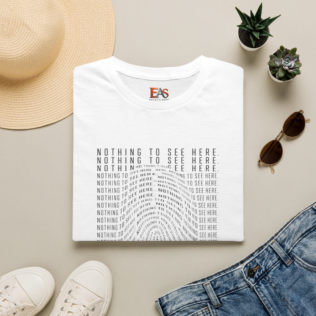 Nothing to See Here T-Shirt | Hidden Fingerprint True Crime & Internet Sleuth Tee