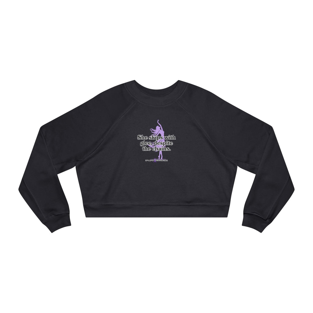 She Skips with Glee Women's Cropped Fleece Pullover