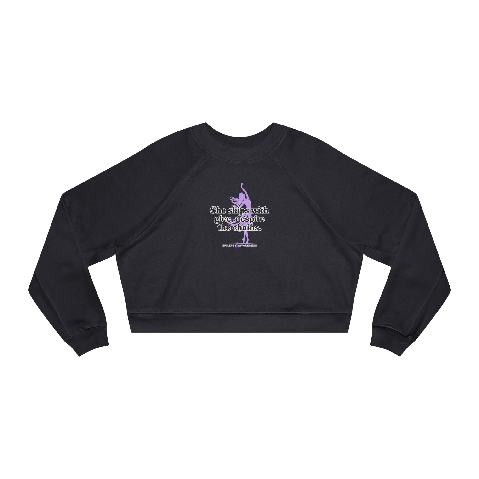 She Skips with Glee Women's Cropped Fleece Pullover