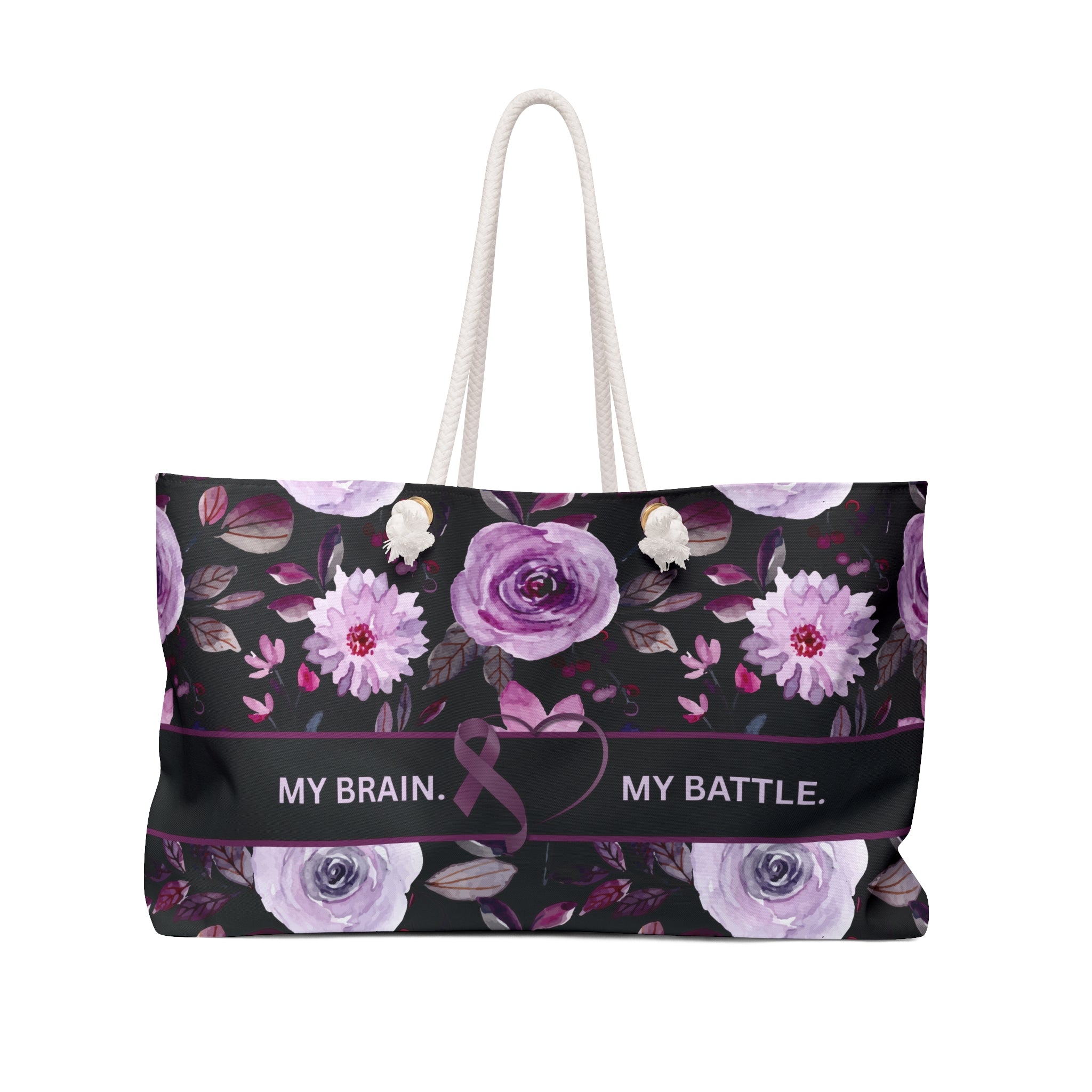 My Brain, My Battle Epilepsy Awareness Weekender Bag