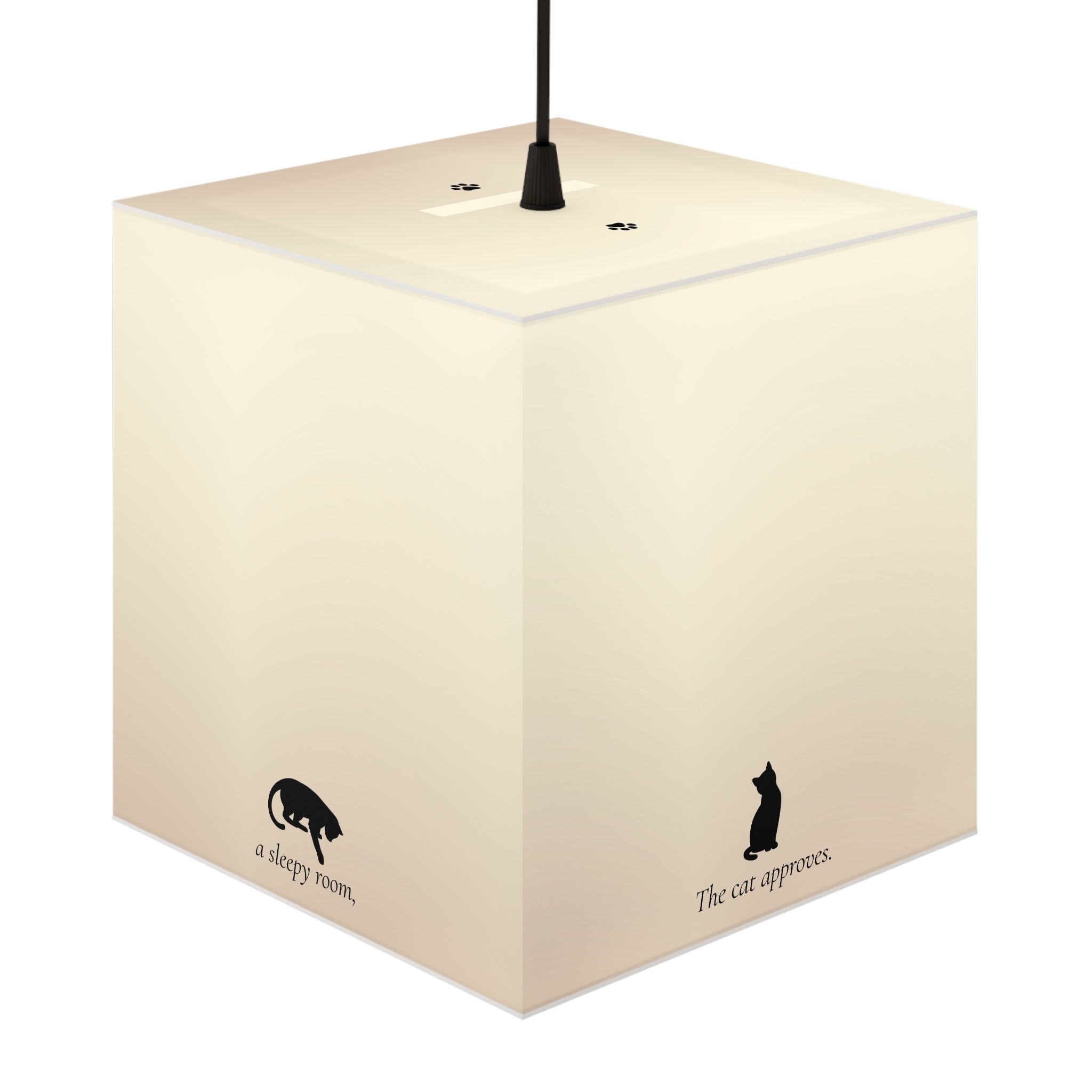 A Quiet Glow Light Cube Lamp – Cat-Inspired Bedtime Lamp | Cozy Ambient Lighting
