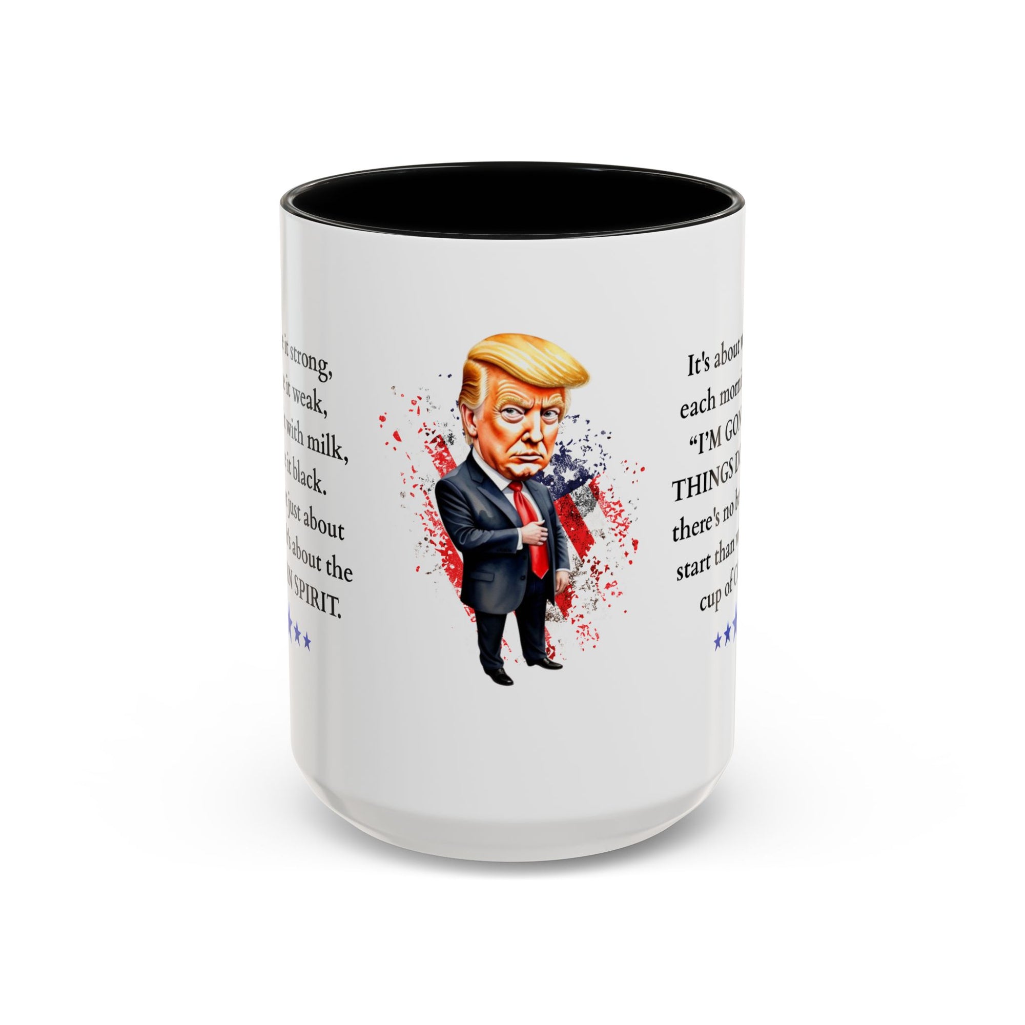 Donald Trump Motivational Coffee Mug: Mocha Inspiration