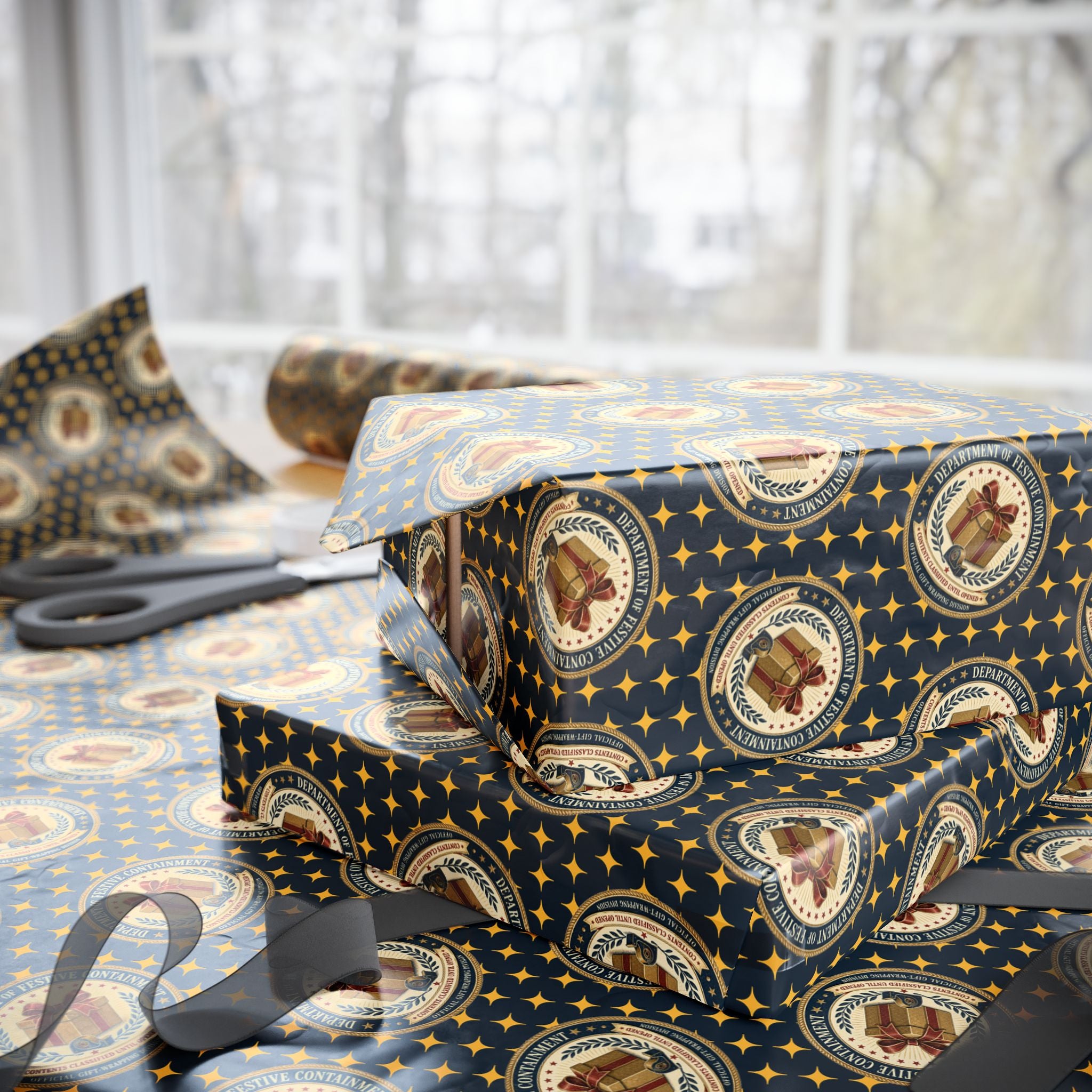 Department of Festive Containment Wrapping Paper Roll