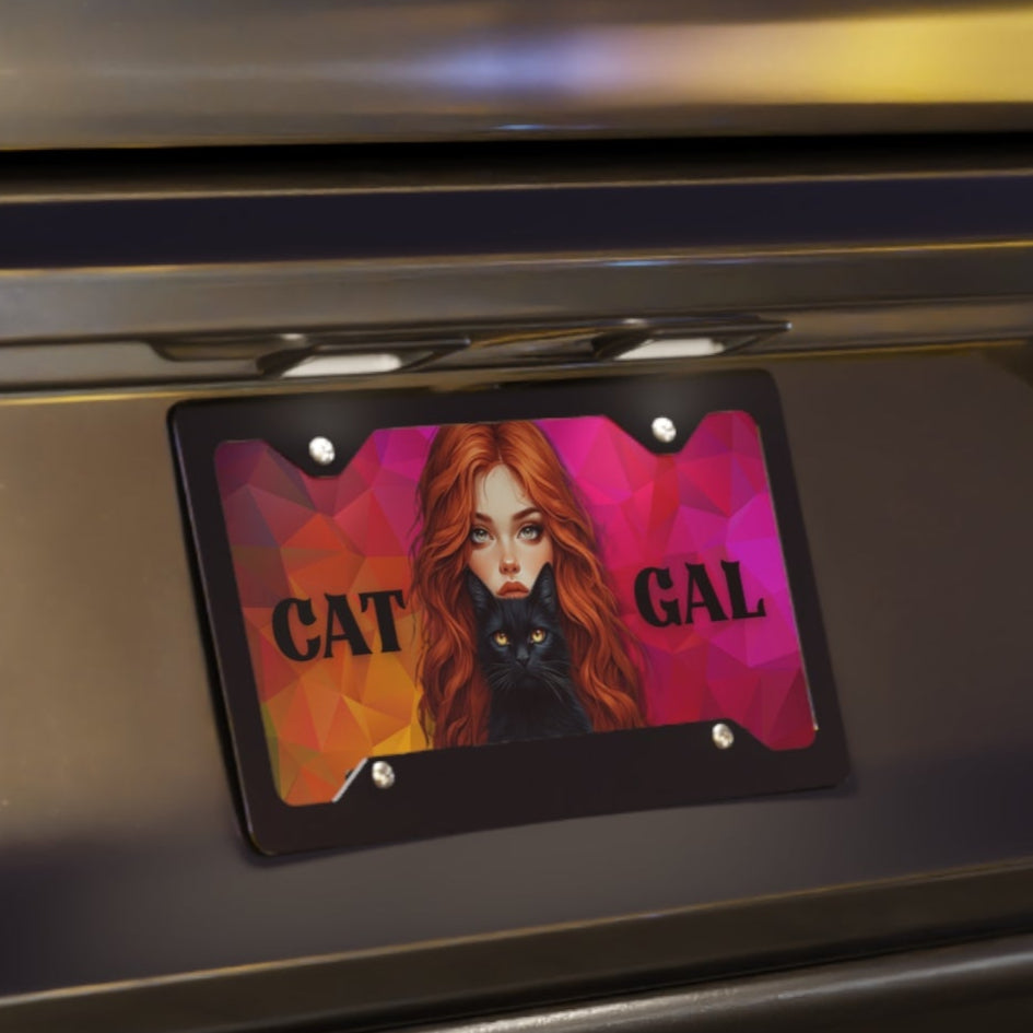 Cat Gal Vanity Plate
