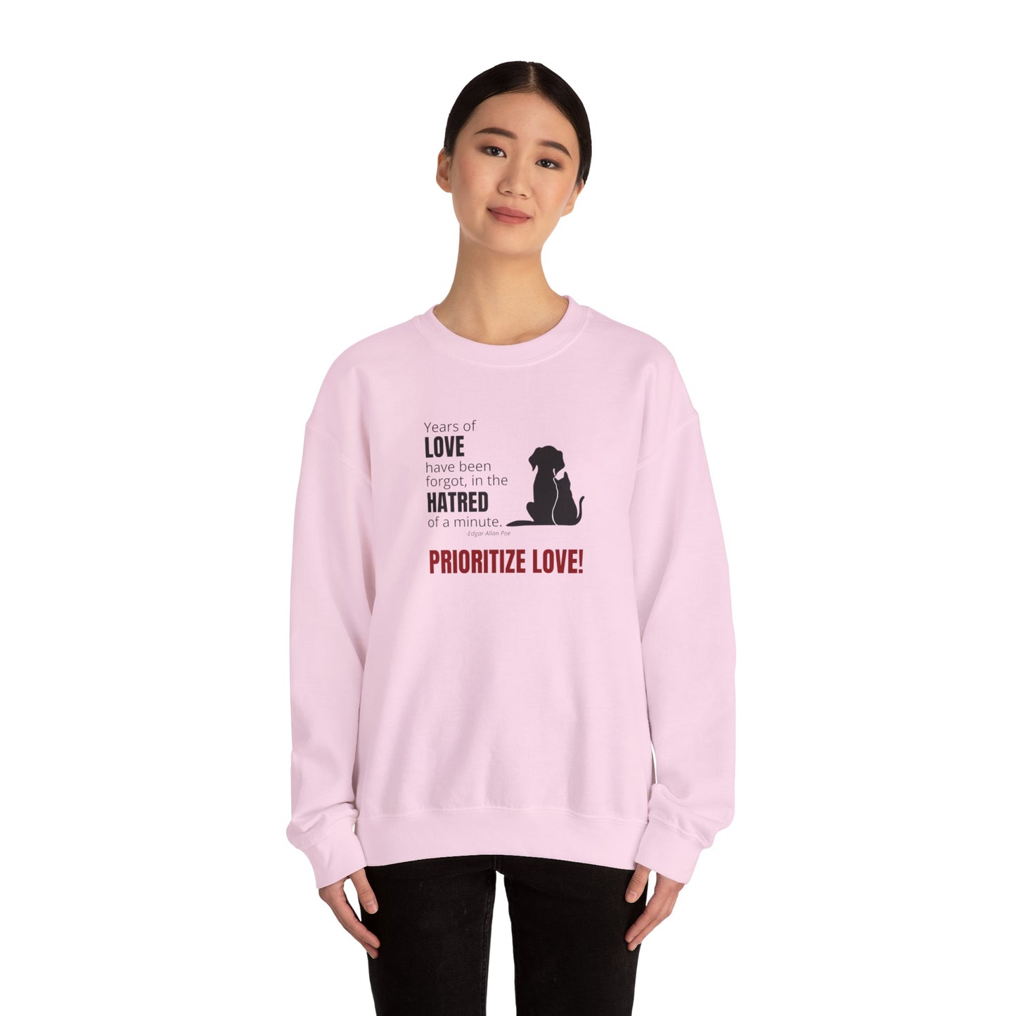 Prioritize Love Unisex Heavy Blend™ Crewneck Sweatshirt