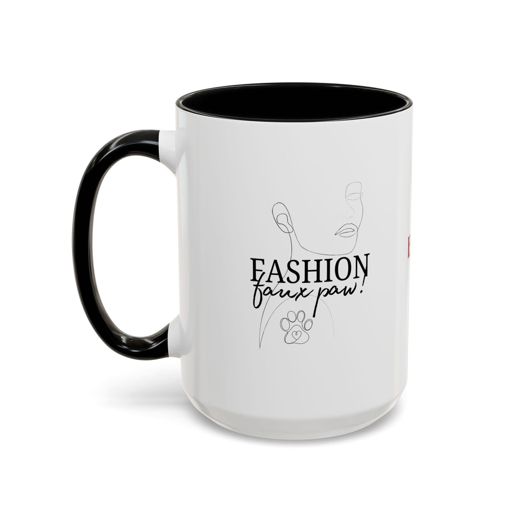 Fashion Faux Paw Accent Coffee Mug (11, 15oz)
